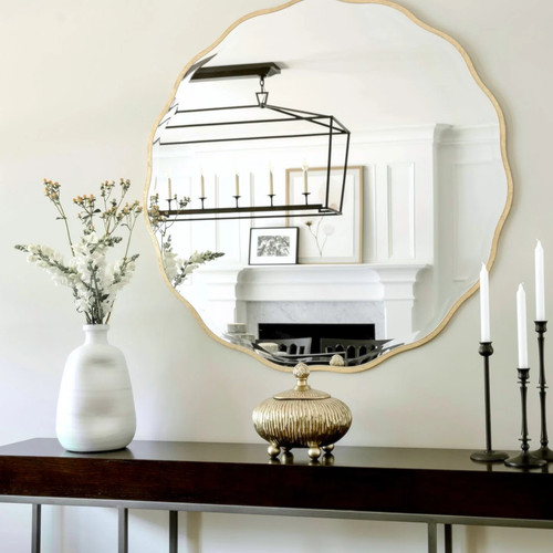 New modern scalloped wall - modern,