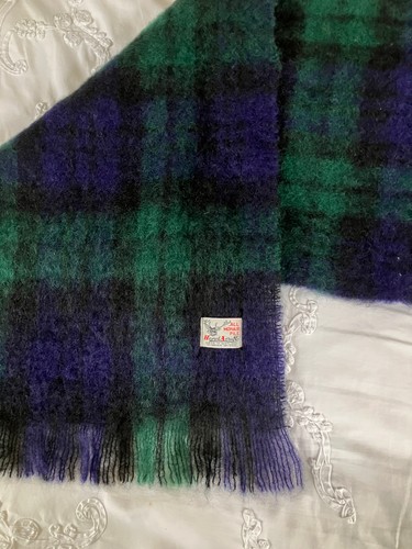 Mohair black watch tartan - mohair,