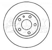 KEY PARTS KBD4307 Brake Disc