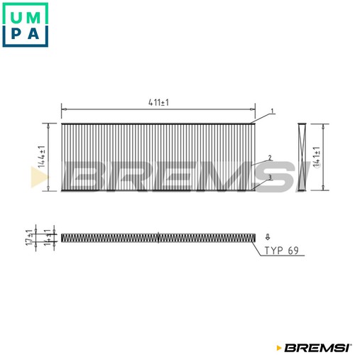 Filter cabin air - filter,