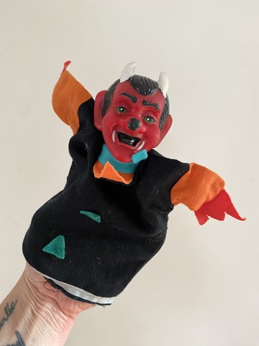 Vintage french devil hand - french,