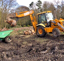 backhoe excavator log / waste