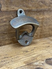 BRASS  Cast Iron Wall Mounted Bottle Opener  Vintage Style Home Bar