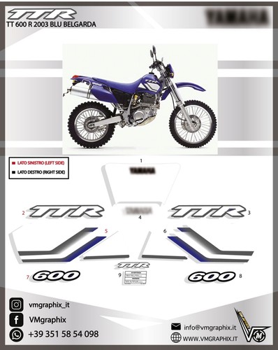 Stickers ttr 600 - 2002, 2003