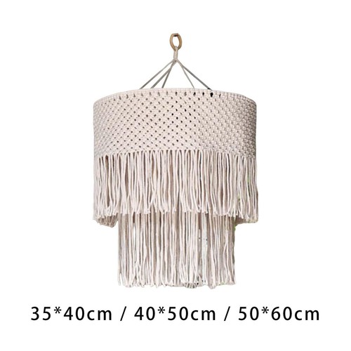 Macrame lamp shade hanging - lamp,