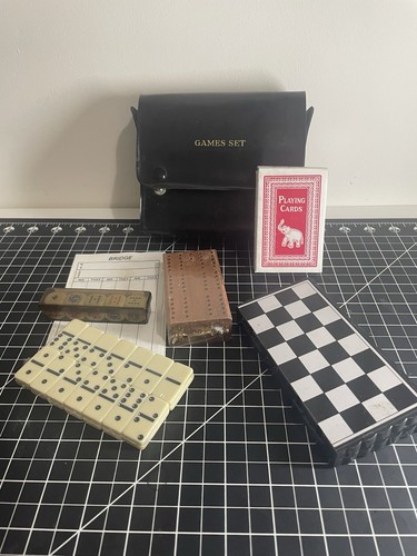 Board game vintage travel set - board,