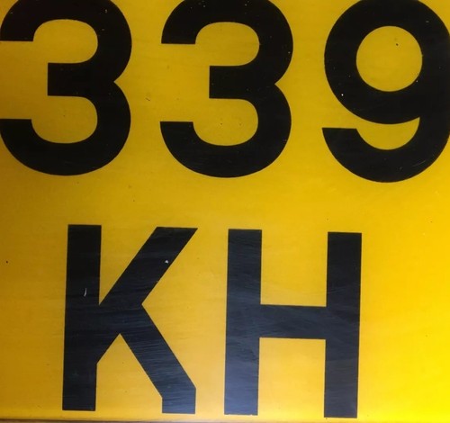 Private number plate - kh,