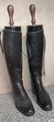 Leather riding boots with - leather,