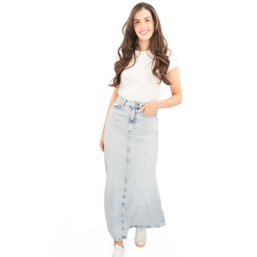 Womens denim maxi skirt - m&s,