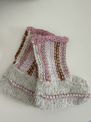 Zara knitted booties baby one - zara,