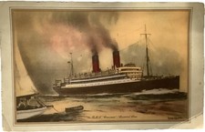 Log Card Of Cunard RMS Caronia