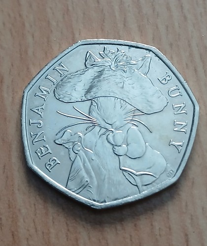 Benjamin bunny 2017 50p coin - 2017,