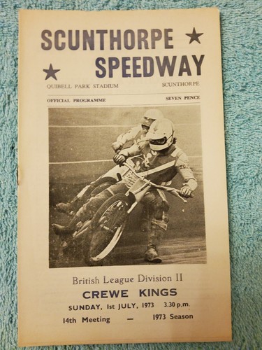 Scunthorpe speedway 1973 - scunthorpe,
