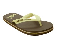 BOYS URBAN BEACH BROWN SUMMER SANDALS TOE POST FLIP FLOPS MULES UK SIZE 13-2