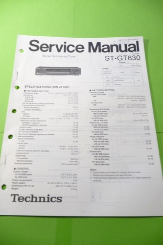 Service manual for technics - manual,