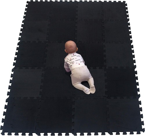 Black soft eva - foam, mat