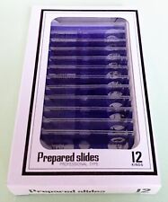 12 pieces (1 box)  Prepared Microscope Slides for Children, Yellow, BN Cased