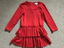 Girl 3-4 Designer Lili Gaufrette Red Spring Summer Dress -  Worn once - RRP: £65