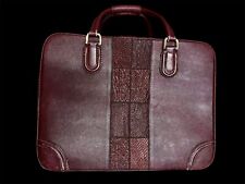 Very Rare - Vintage - CASA ARIES Mexico - Calf Leather Hand Luggage - Burgundy.