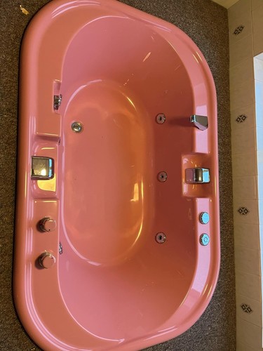 Pink bathroom suite - pink,