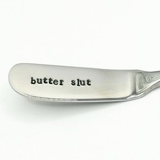 Funny BUTTER SLUT Butter Spreader Christmas Birthday Sister Friend Aunt Mum Gift