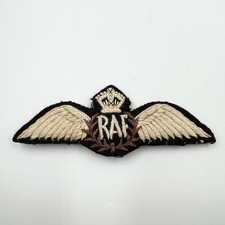 Genuine WW2 RAF Royal Air Force Pilots Wings Locally Made With Pin