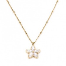 Faux pearl flower 304 - pearl,
