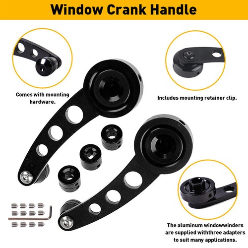2pcs billet black - black, aluminum