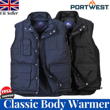 Portwest Classic Bodywarmer Lined Gilet Outdoor Showerproof Padded Warmth S415