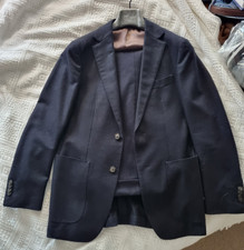Suitsupply navy flannel suit 46 48 Vitale Barberis Canonico Drake's