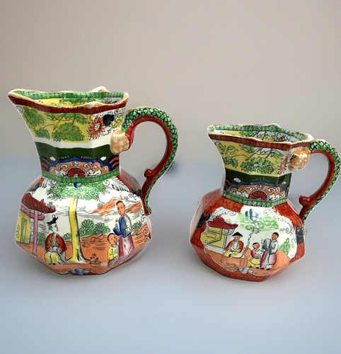 Two antique masons chinoiserie - antique,