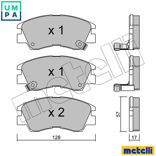 Brake pad set disc - pad,