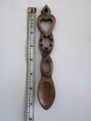 Welsh love spoon vintage - spoon,