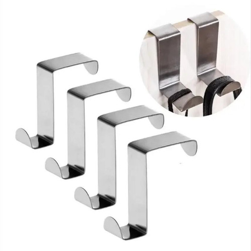 2pc stainless steel over door - stainless,