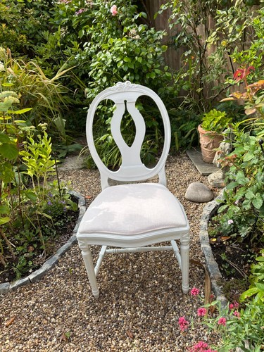 Gustavian rose dining chair - rose,
