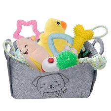 Dog Toy Bundle – 24 Assorted Interactive Puppy Toys with Organizing Case