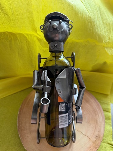 Metal fisherman wine - metal,