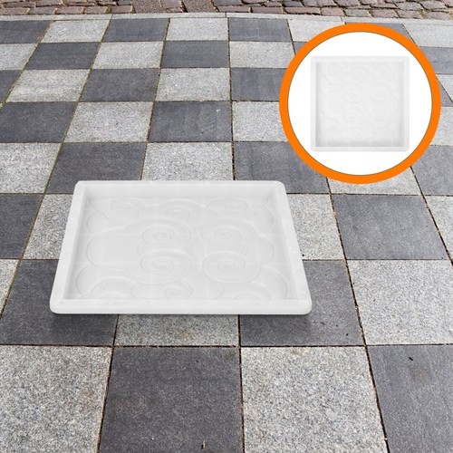 White concrete paver mold for - concrete,