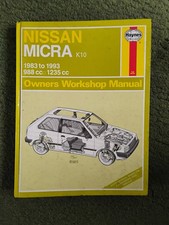 Haynes Nissan Micra K10 Owners