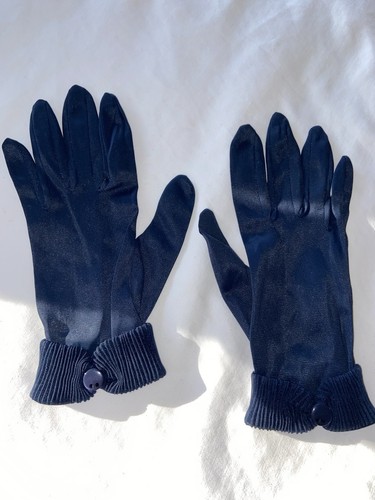 Vtg navy blue lace - vtg, gloves