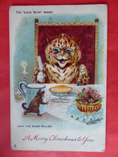 Louis Wain. Jack the Giant Killer. Christmas greeting. Tuck, 1906