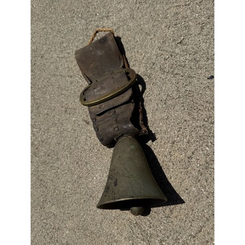 Antique brass cowbell - antique,