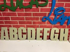 Big 20cm wooden letters - wooden, &
