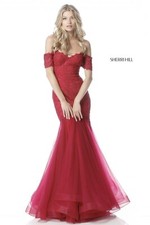 Sherri Hill Prom Dress, Burgundy/Red/Wine, Size 12, Peak condition (MSRP:£565)