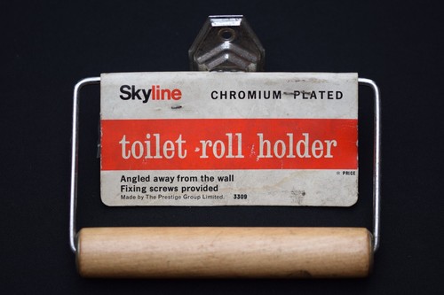Vintage toilet roll holder - toilet,