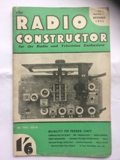 The Radio Constructor Magazine November 1952, Volume 6, Number 3