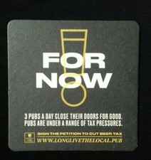 Beer mat.'Long Live The Local