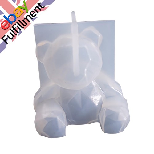 Teddy bear silicone mould - 3d,