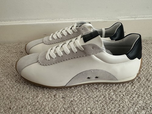Sandro mens white grey - sandro, leather