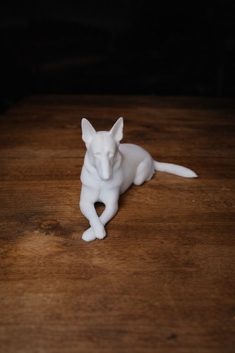 German shepherd dog figurine - german,